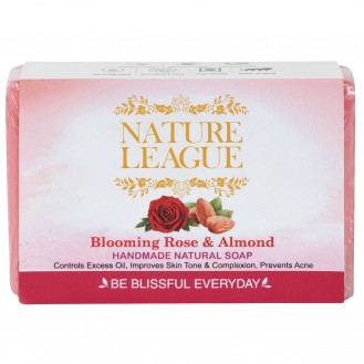 NATURE LEAGUE BLOOMING ROSE AND ALMOND- Natural Handmade Soap