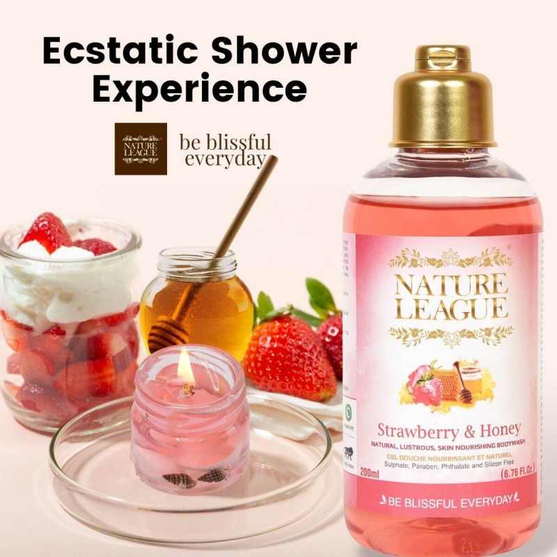 NATURE LEAGUE STRAWBERRY AND HONEY NATURAL, LUSTRO...