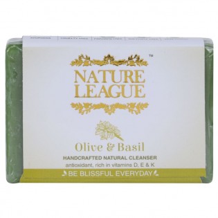 NATURE LEAGUE OLIVE AND BASIL – 100% Natural Handmade Soap: