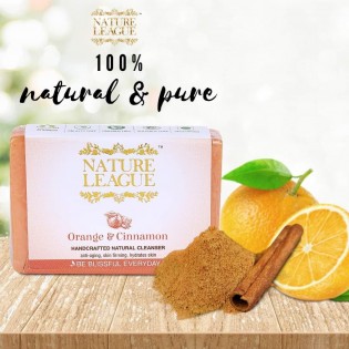  NATURE LEAGUE ORANGE AND CINNAMON – 100% Natural Handmade Soap: 